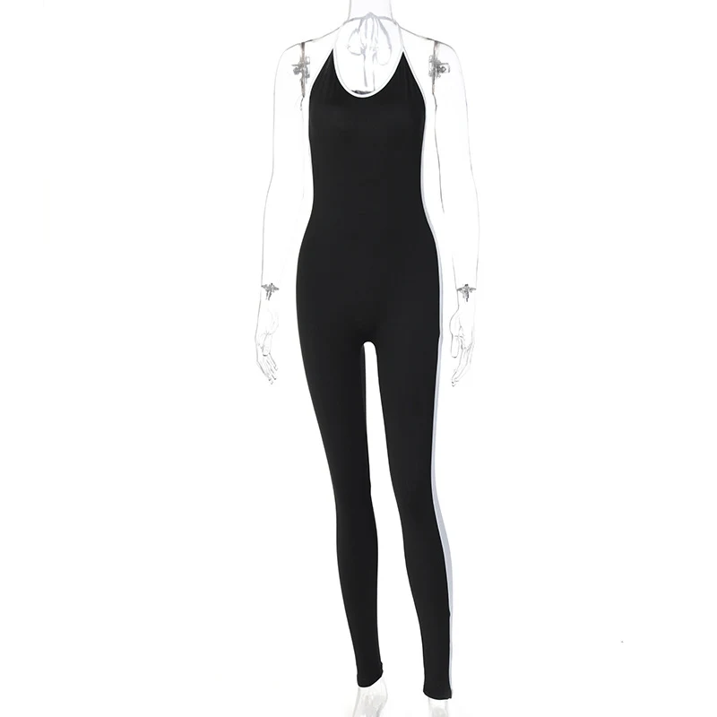 Title 1, High Waist Halter Seamless Suit Jumpsuit