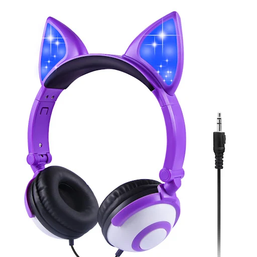 Title 1, Cuffie LED con orecchie da gatto lampeggianti p...
