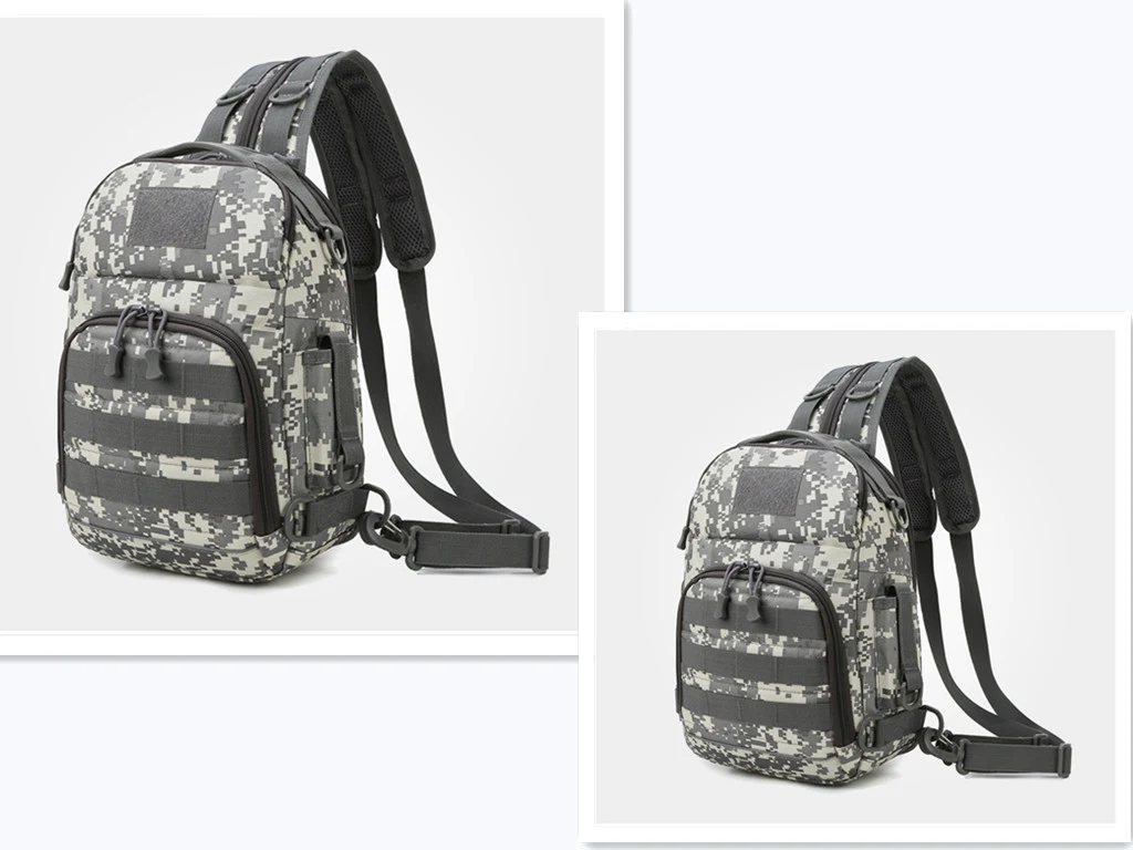 Versatile Ruia Chest Pack Tactical Camouflage Shoulders. Designed for secure and comfortable carrying of essentials duri — photo 31