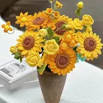 Sunflower Flower Material Package Hand-woven DIY Wool Craft your own stunning sunflower blooms with this hand-woven wool — photo 4