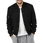 Suede Stand Collar Men's Button Cardigan. Elevate your style with this comfortable and versatile cardigan, perfect for l — photo 2