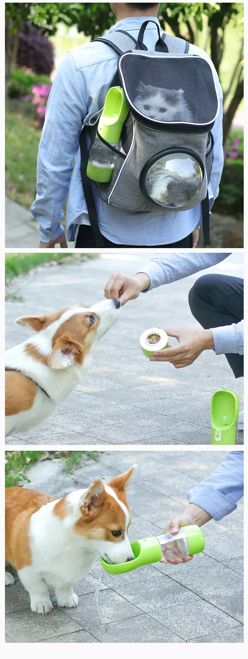 Title 14, Pet Dog Water Bottle Feeder Bowl Portable Water...