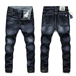 Heren Jeans Lente & Herfst Straight Slim Taille. Comfortabele en stijlvolle broek voor dagelijks gebruik, perfecte pasvorm en look. — foto 5