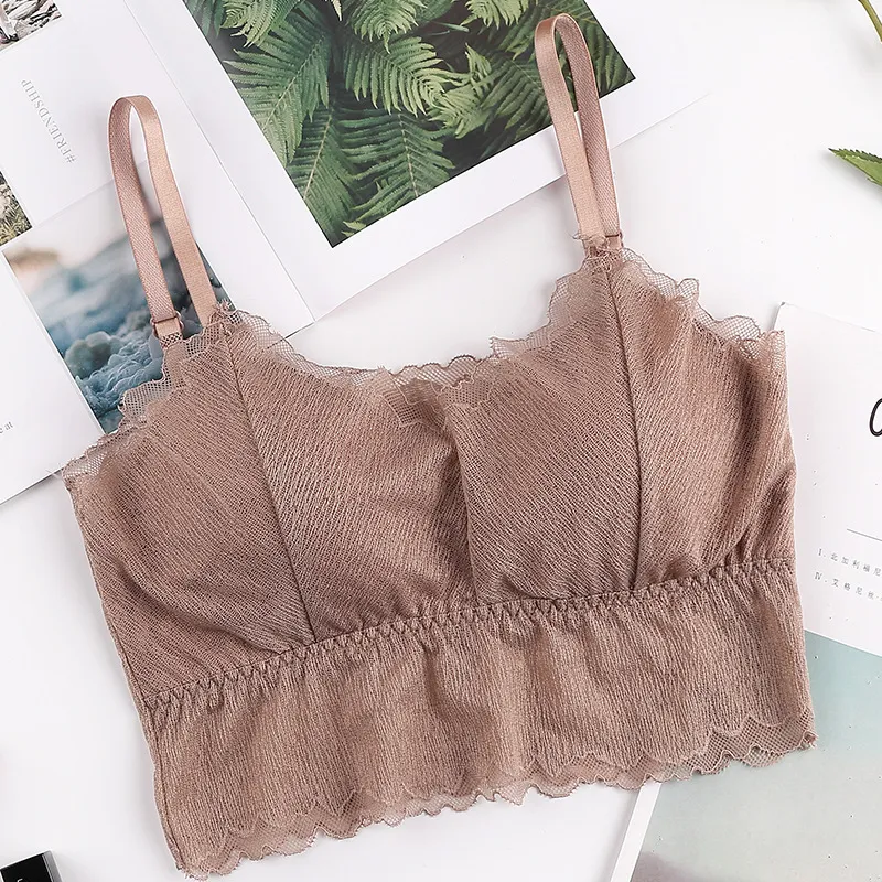 Ice Silk Thread Wrapped Chest Bottoming Underwear with Chest Pad Tube Top. Breathable, comfortable and supportive. Perfe — photo 6