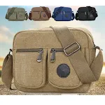 Herren Crossbody Umhängetasche für Freizeit und Reise, mehrschichtig, bietet viel Stauraum und Komfort für unterwegs. — foto 11