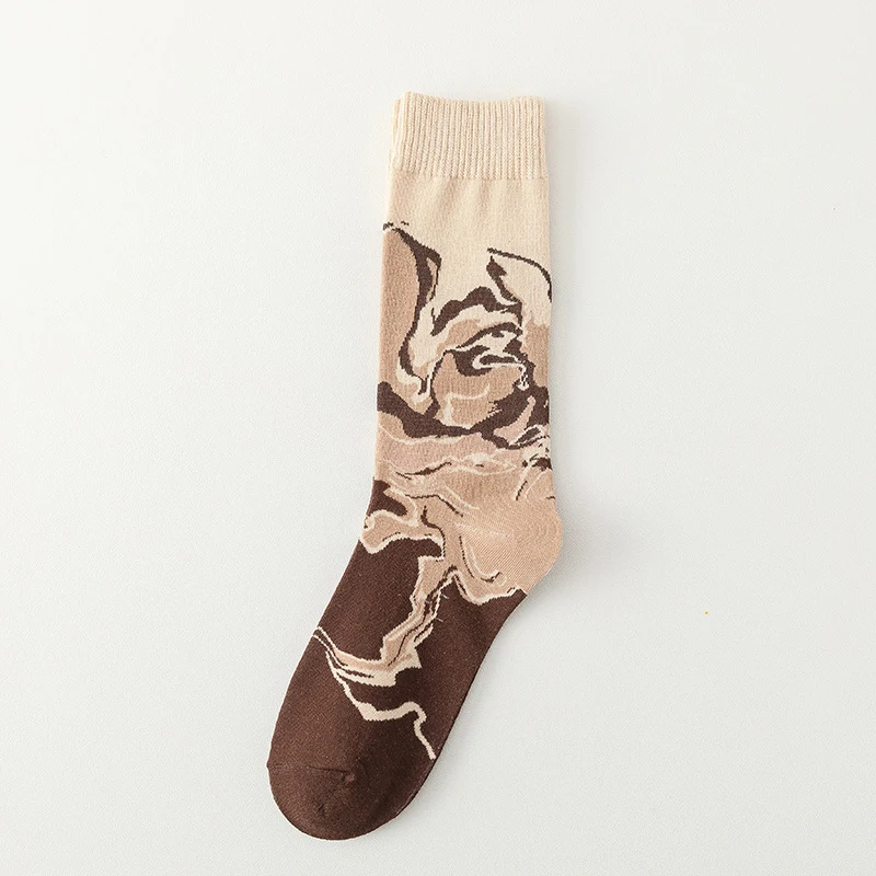 Title 3, Female Personality Cartoon Letter Coffee Socks ...