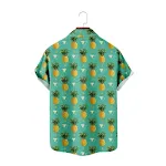 Męska koszulka z nadrukiem 3D Simple Stitching Top, nowoczesny design, idealna na co dzień, oddychający materiał, wysoki komfort noszenia. — zdjęcie 5