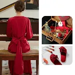 Red slipper gift box