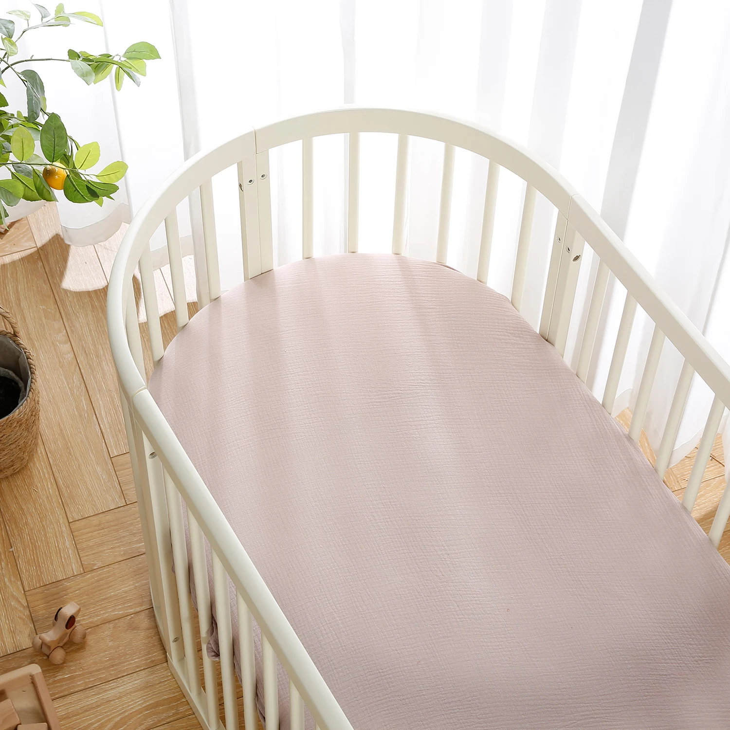 Neue beliebte Babybettwäsche aus doppellagigem Musselin, atmungsaktiv und sanft für erholsamen Schlaf, perfekt für Neugeborene und Kleinkinder. — foto 5