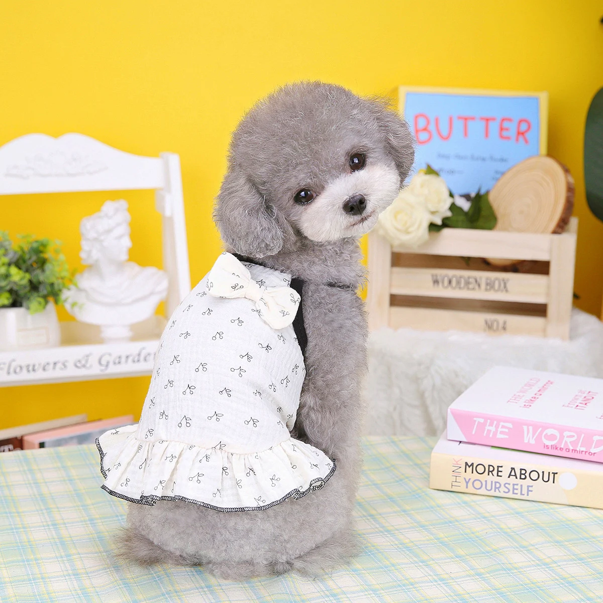 New Puppy Teddy Small Dog Skirt Pet Clothes, adorable and cute design, comfortable and stylish, perfect for puppies, gre — photo 6