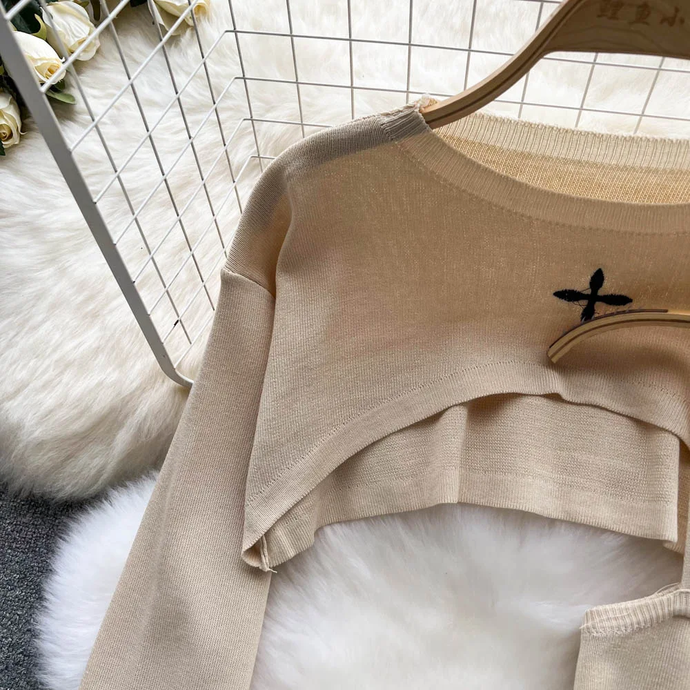 Set casual alla moda lavorato a maglia da donna — foto 12