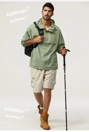 Title 17, Herren Sommerkleidung aus Eisseide für Outdoor-...