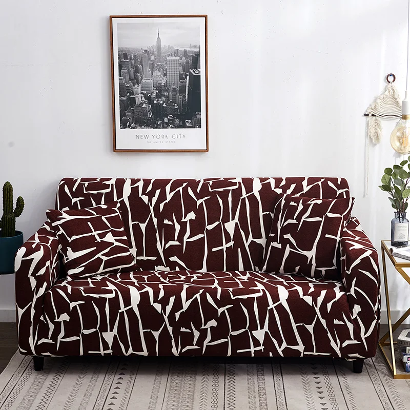 Capa de sofá de tecido com cobertura total e elástica, protegendo e renovando seu sofá. Ajuste perfeito e fácil instalação, visual renovado. — foto 1