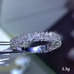 Anéis femininos simples com strass em gota d'água incrustados — foto 5