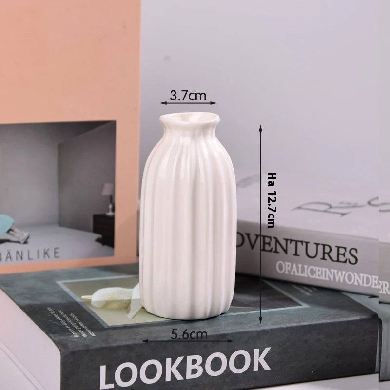 Ceramic Small Vase for Mini Flower Arrangements Hydroponic Simple Decorative Ornaments. Perfect for displaying small blo — photo 5