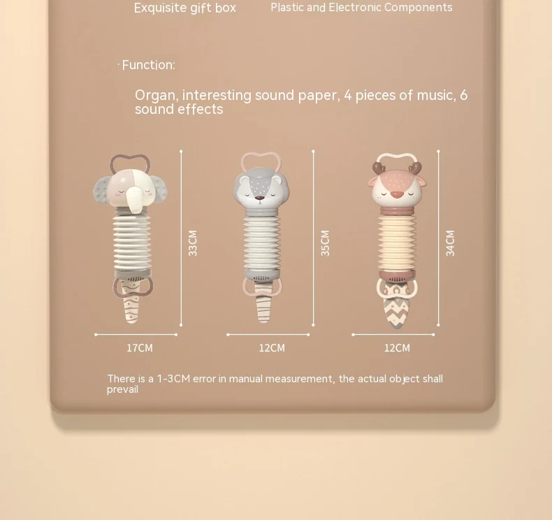 Title 1, Brinquedo musical de puxar para bebês com desen...