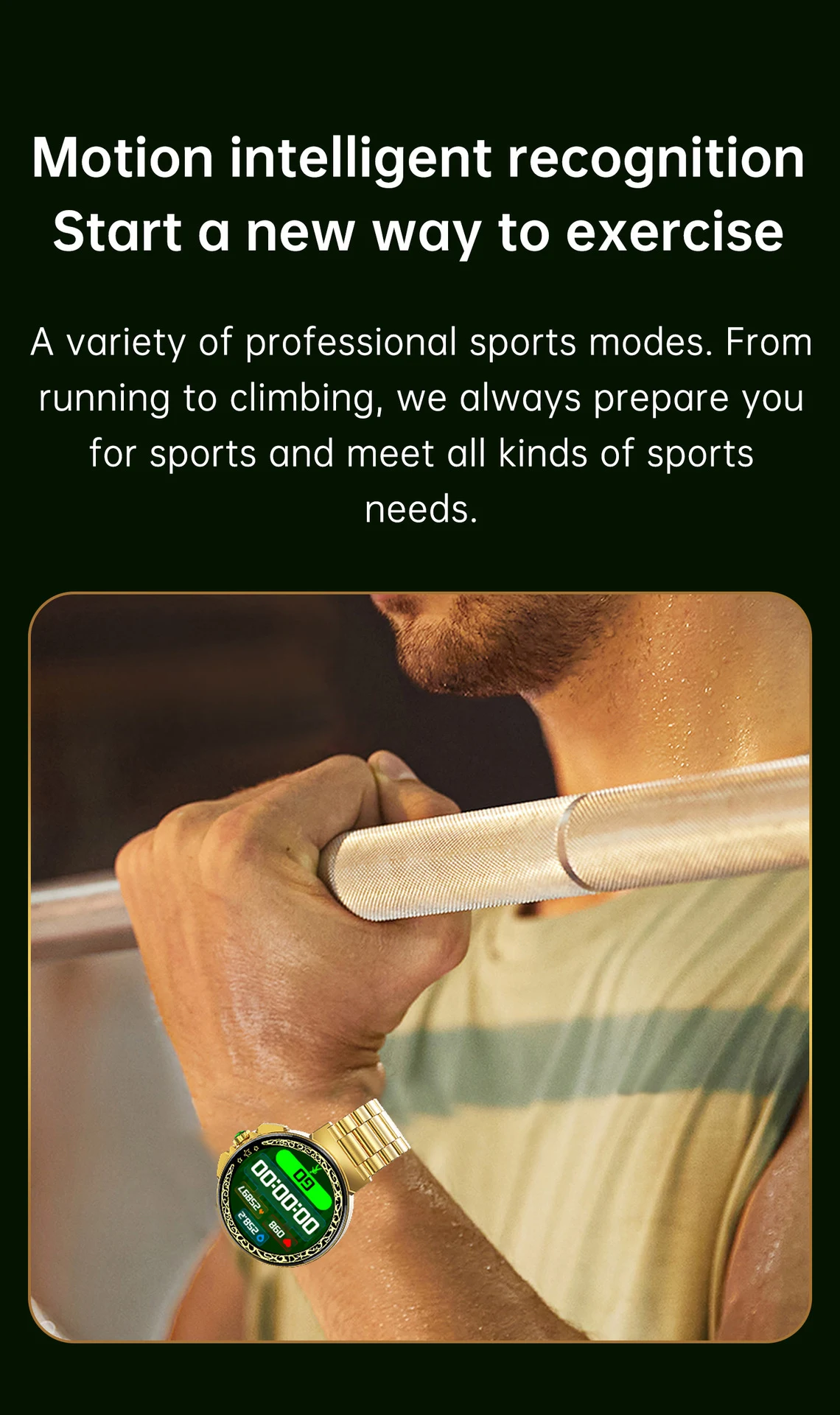Title 1, Health Monitoring Sports Bluetooth Watch Track ...
