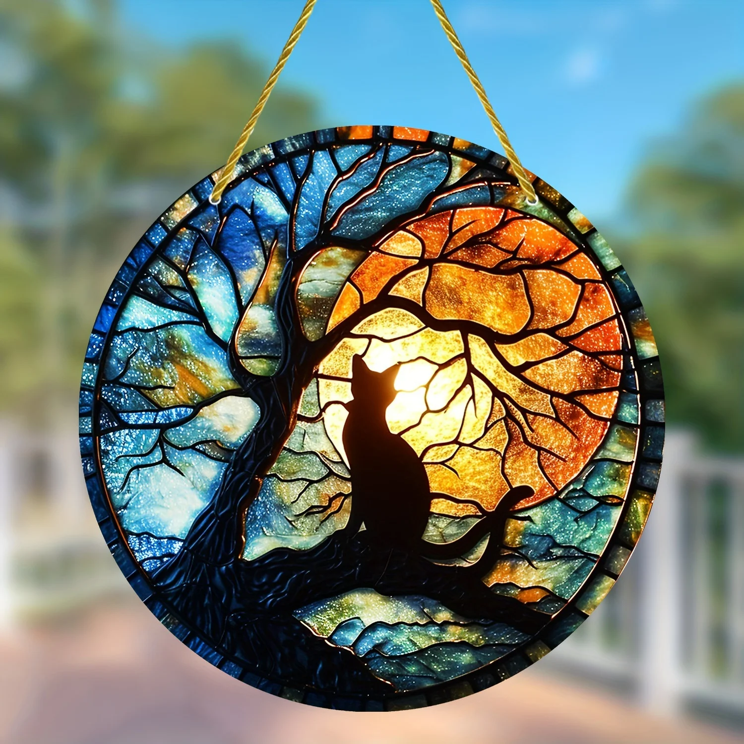 Title 1, Acrylic Halloween Witch Pendant Color Disc Wall...