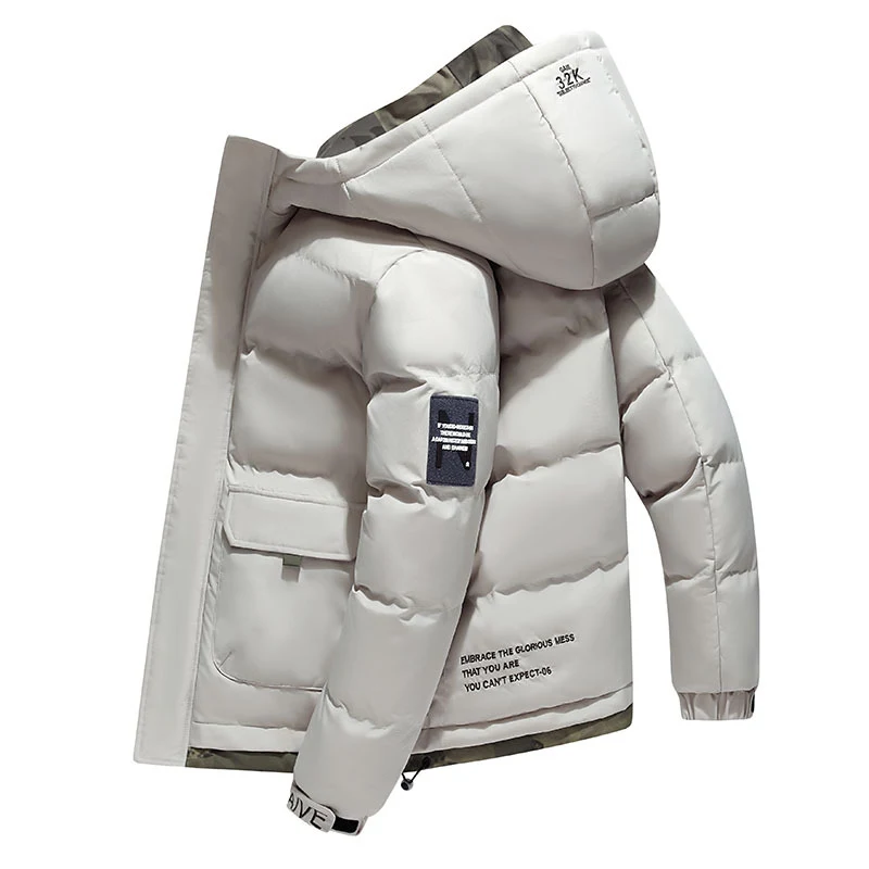 Men's Cotton-Padded Coat Autumn and Winter Trends Thickened Clothes for Men Warm and Comfortable Winter Outerwear — photo 2