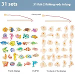 Brinquedo de pesca magnético de madeira para crianças pequenas. Desenvolve coordenação motora fina e aprendizado divertido. Perfeito para os pequenos! — foto 7