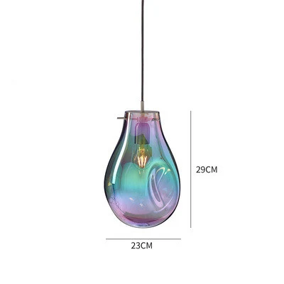 Title 1, Colored Glass Chandelier in the Model Room. Ele...