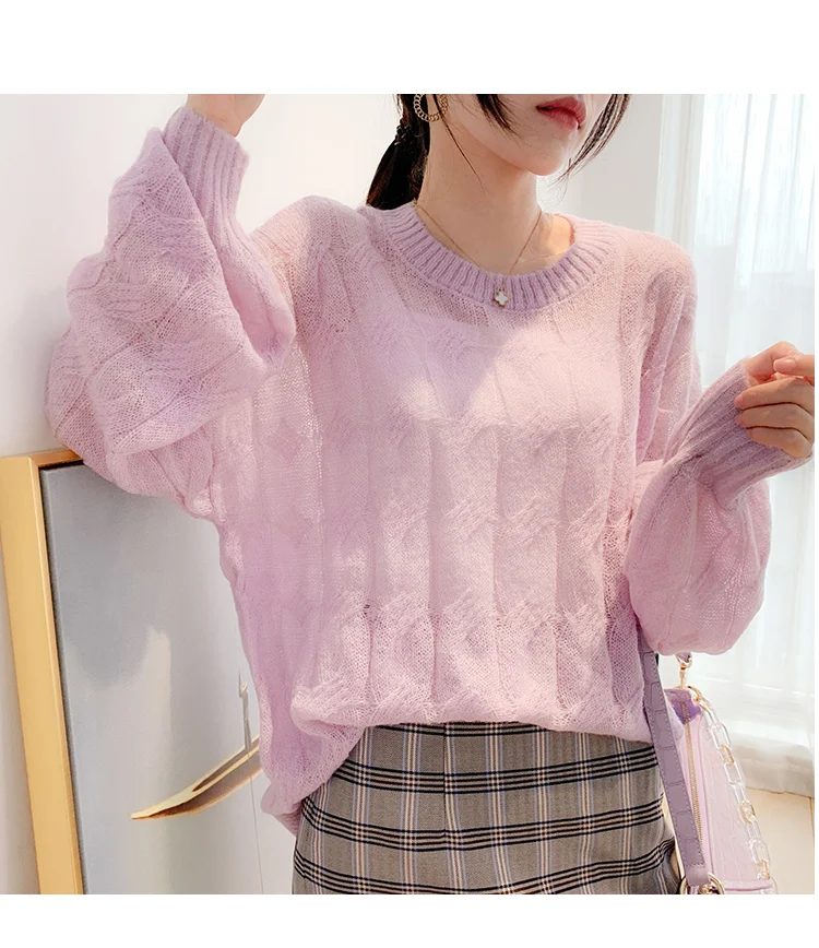 Title 15, Damen Feinstrick-Pullover, lockerer Lazy-Style,...
