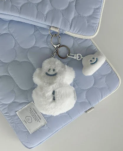 Title 10, Cute Cloud Embroidery Notebook Storage iPad Tab...