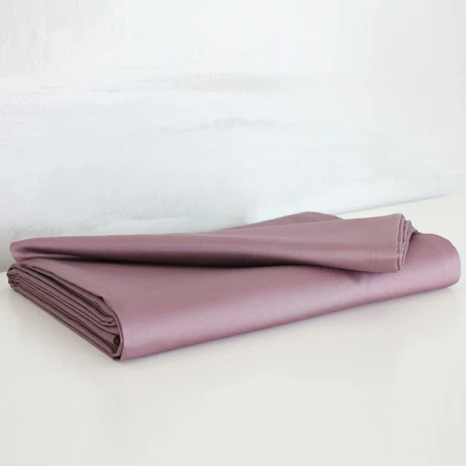 Title 2, 60 Count Cotton Satin Sheet Single Piece Pure C...