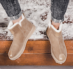 Herren Stiefel Martin High Top Herbst Winter Schuhe Britischer Stil Arbeitsschuhe Schneestiefel. Robuste, warme Herrenschuhe für kalte Tage. — foto 4