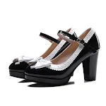 Lolita bow single shoes high heels offer an elegant and feminine style. Enjoy comfort and sophistication with these beau — photo 3