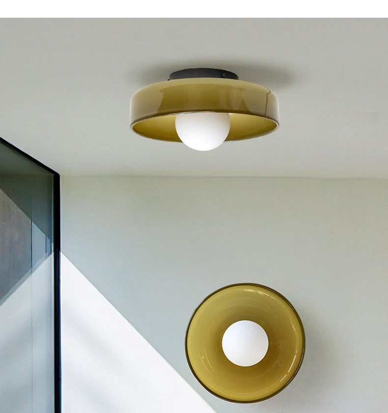 Title 4, French Retro Glass Ceiling Light Elegant home l...