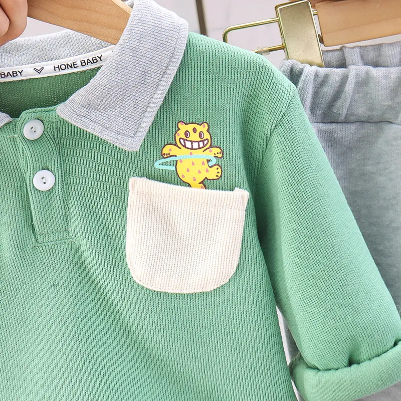 Title 5, Completo due pezzi per bambini, maglione a mani...