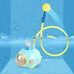 Brinquedo de banho submarino infantil Barco submarino elétrico com jato d'água para bebês Chuveiro divertido para meninos e meninas — foto 4