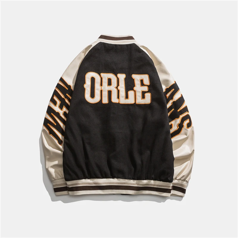Title 6, Japanese Baseball Collar Jacket Preppy Fashion ...