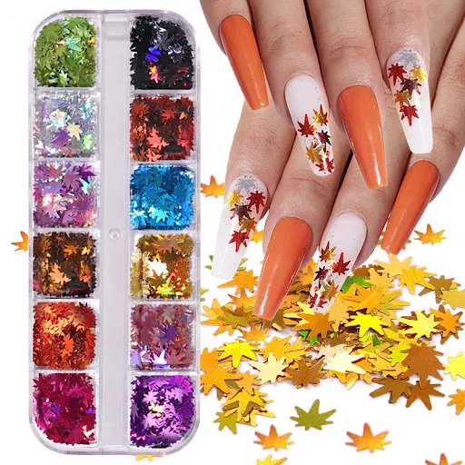 Title 2, Classic Hot Color-Changing Nail Sequins featuri...