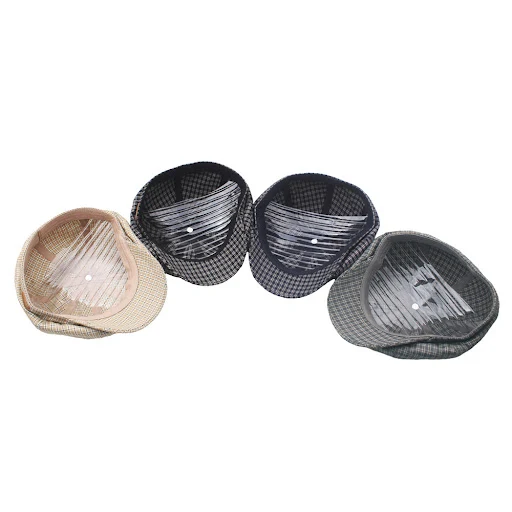 Title 4, Casual British Small Lattice Beret Retro, a sty...
