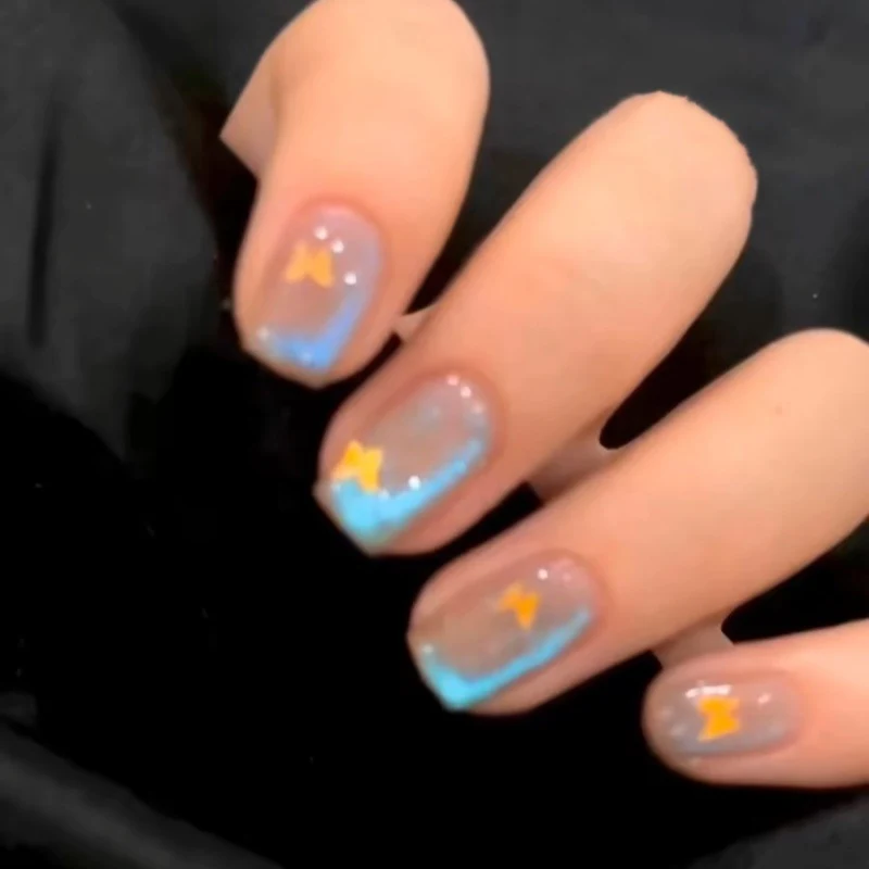 Title 4, Cat Eye Butterfly Nail Art Fake Nail Patch Remo...