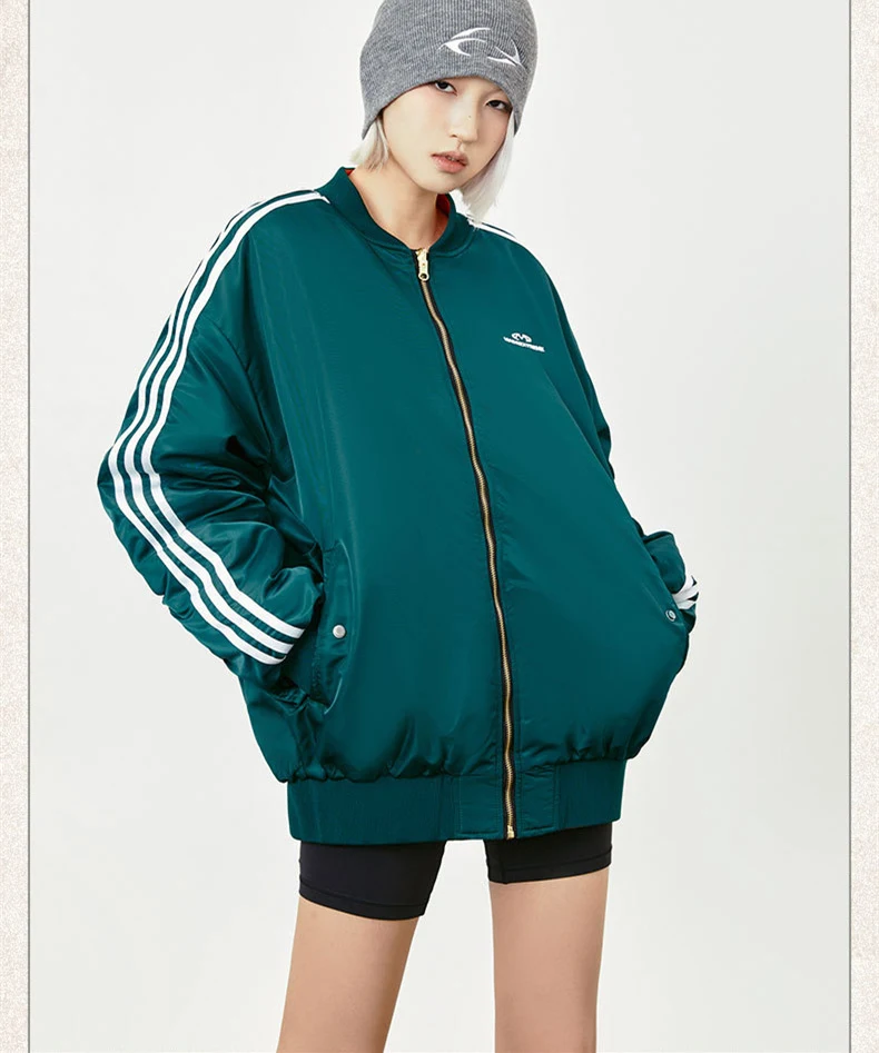 Title 3, Thickened Campus Double-sided Cotton-padded Jac...