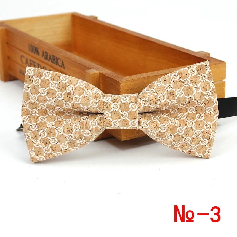 Title 7, Mens Striped Soft Wood Grain Bow Tie, a stylis...