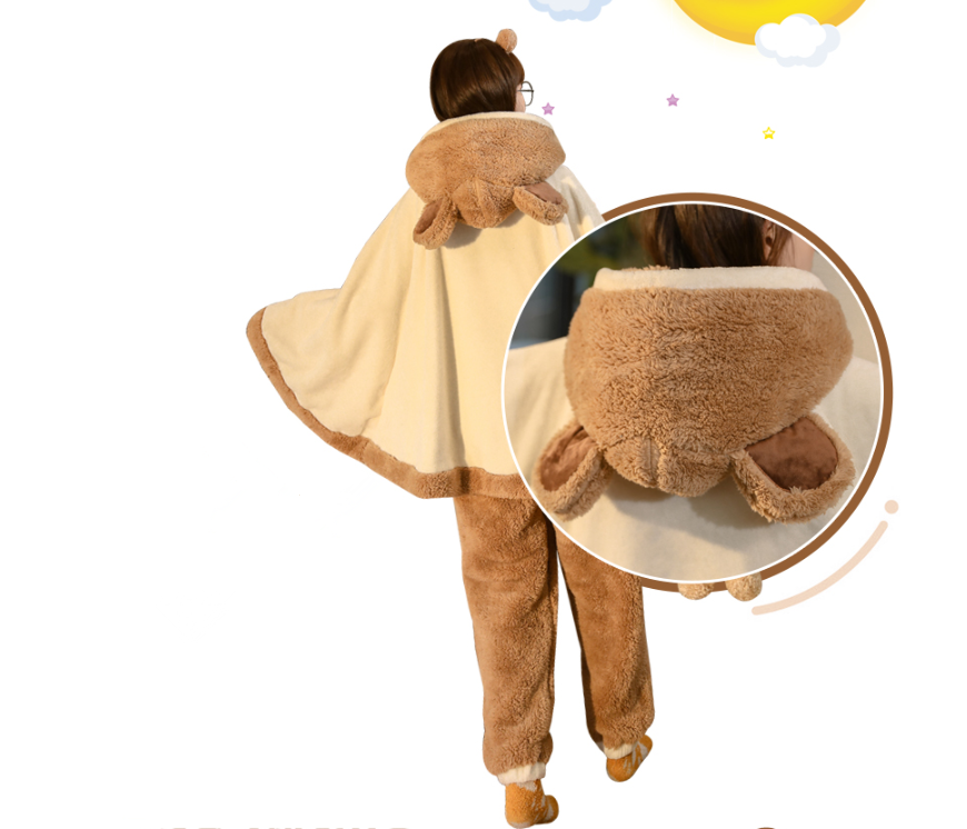 Title 6, Womens Cape Plush Coral Velvet Pajamas