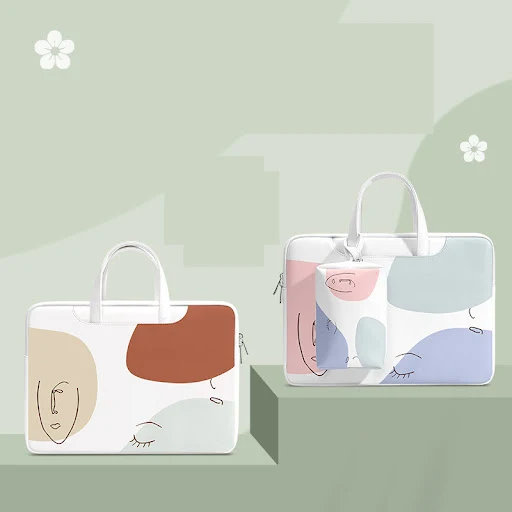 Title 5, Synthetic Leather Soft Handle Laptop Bag