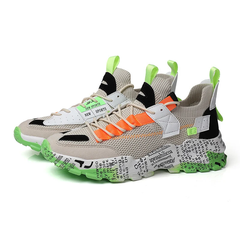 Student sports shoes with flowing wavy bottoms, new inner increase, "Daddy Shoes" design for comfort and a modern style. — photo 5