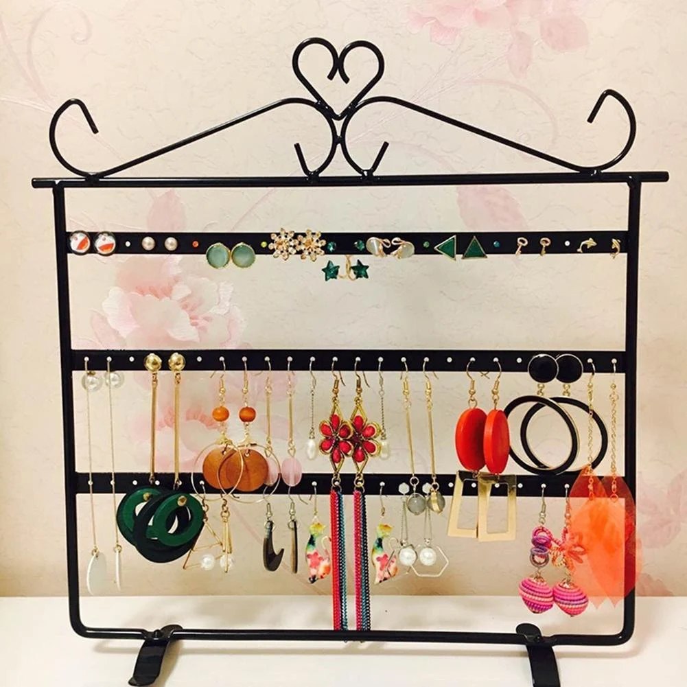 Title 3, Jewelry Shelf for Earrings Storage Rack Display...
