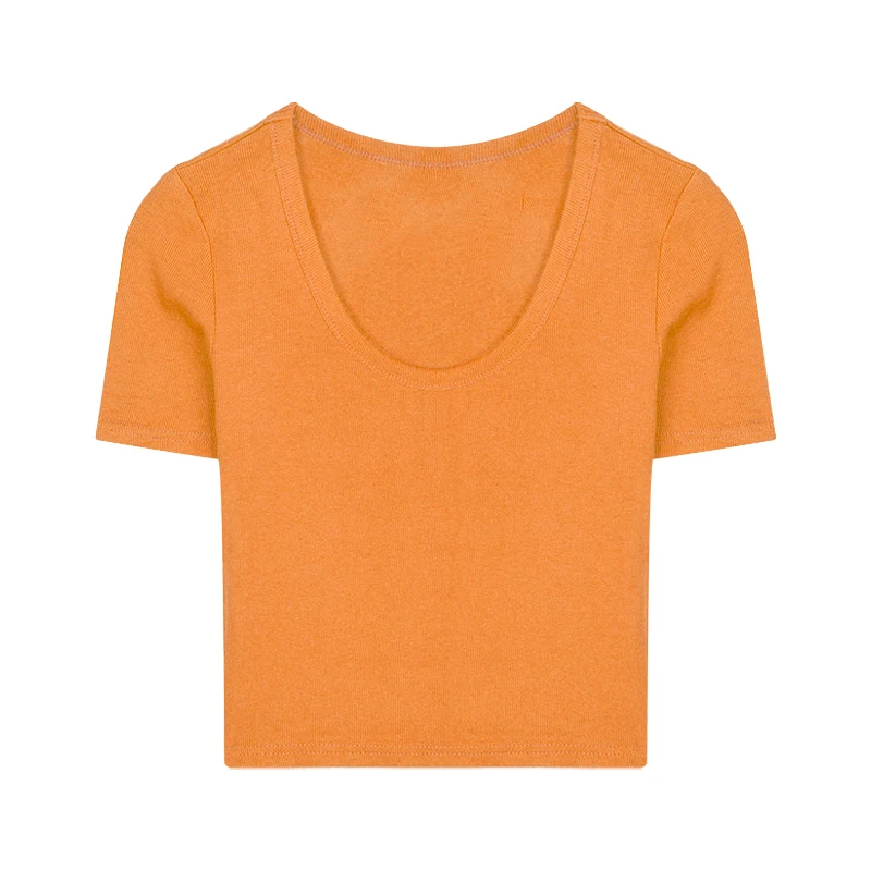 Title 5, Strakke witte korte top voor dames in Tide-stij...