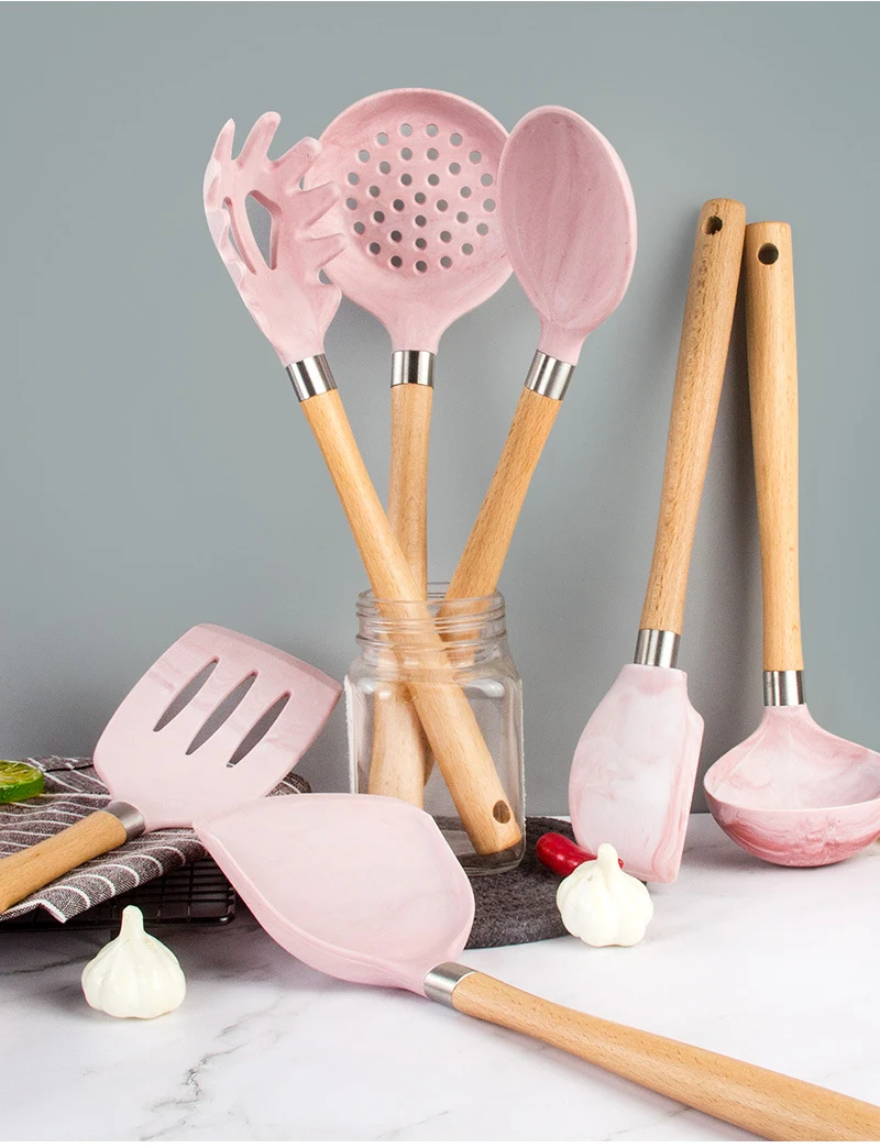 Title 3, Silicone Kitchenware Set with Hanging Hole Desi...
