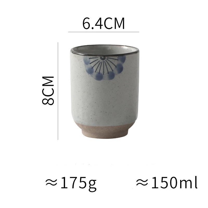 Title 2, Japanese-style Ceramic Hand-colored Striped Wat...