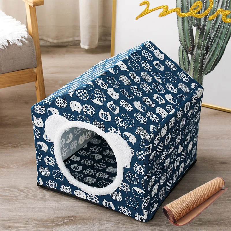 Four Seasons Universal Kennel Semi-enclosed Cat House provides year-round comfort and shelter for your feline friend, in — photo 2