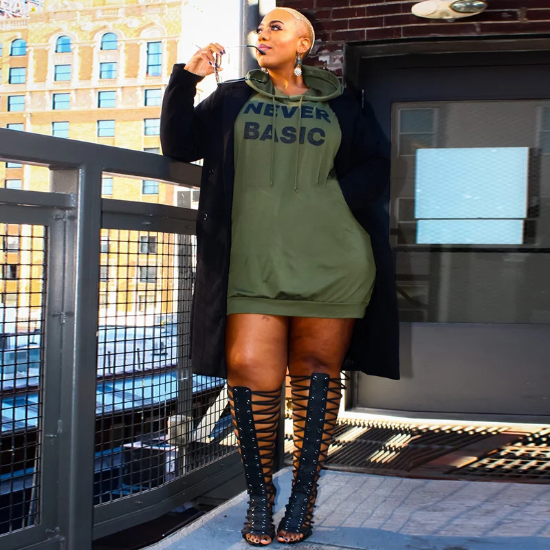 Title 5, Mulheres gordas Plus Size Hoodies para blusa gr...