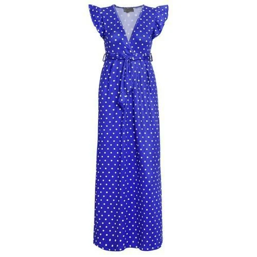 Dames jurk met korte mouwen, stippenprint en strik. Comfortabel en stijlvol, ideaal voor de zomer. Een echte blikvanger! — foto 5
