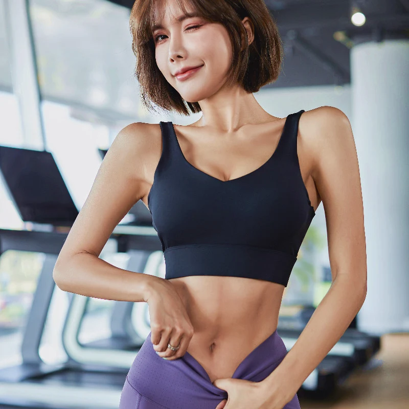 Women's Sports Underwear Running Shoulder Straps Back Bra Yoga Fitness Vest Breathable — photo 3